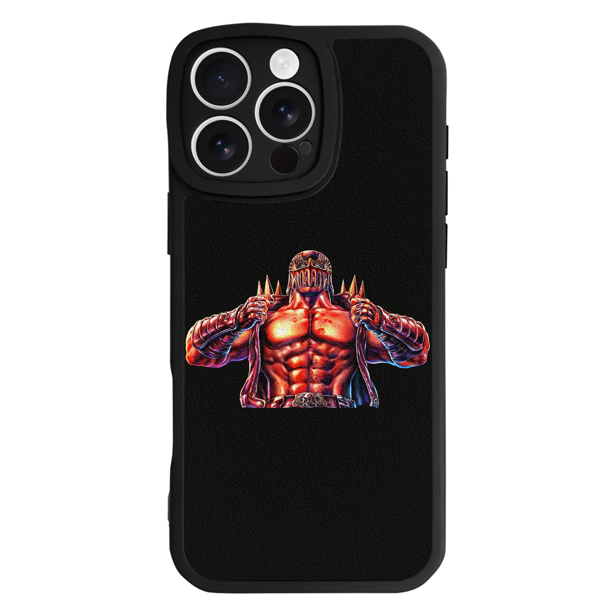 （画像用） 北斗の拳 Fist of the North Star 【iPhone 16シリーズ対応】シリコンスマホケース（レザー調） 材質：シリコン